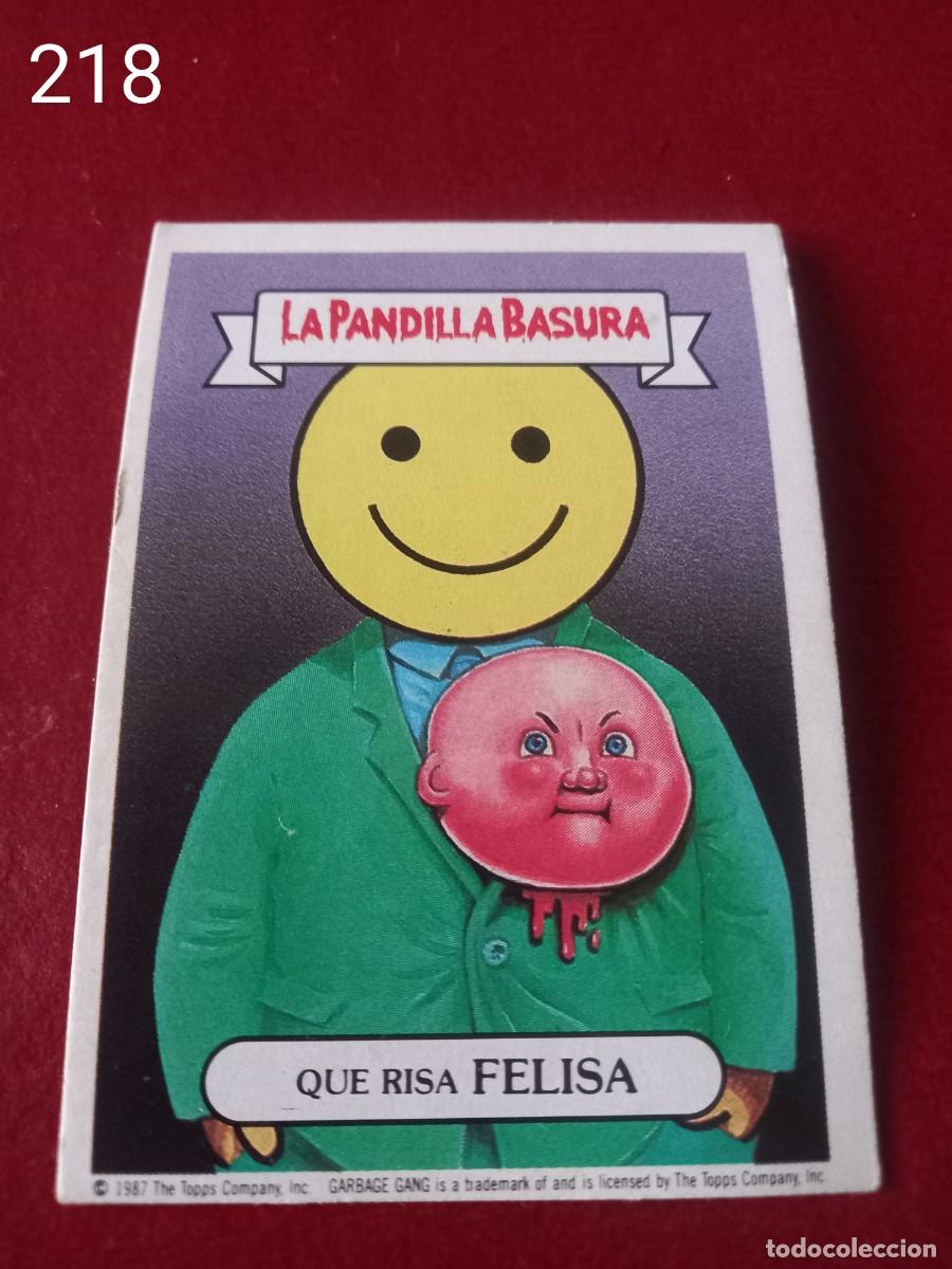 Coleccionismo cromos antiguos: Cromo n.218 la pandilla basura (album azul) sin pegar