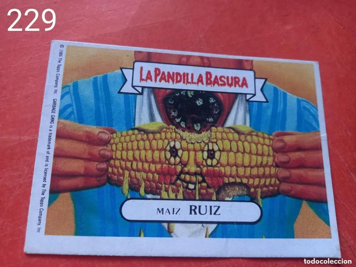 Coleccionismo cromos antiguos: Cromo n.229 la pandilla basura (album azul) sin pegar