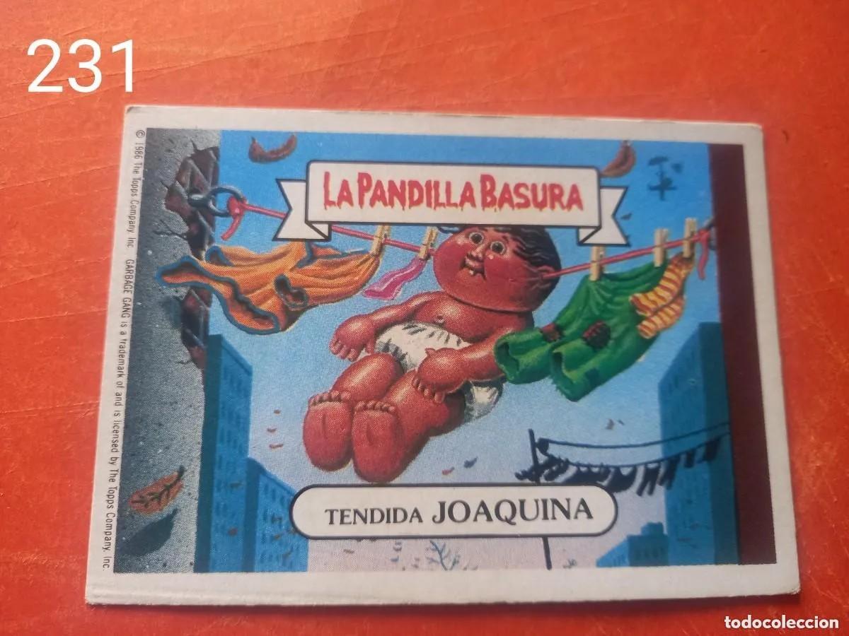 Coleccionismo cromos antiguos: Cromo n.231 la pandilla basura (album azul) sin pegar