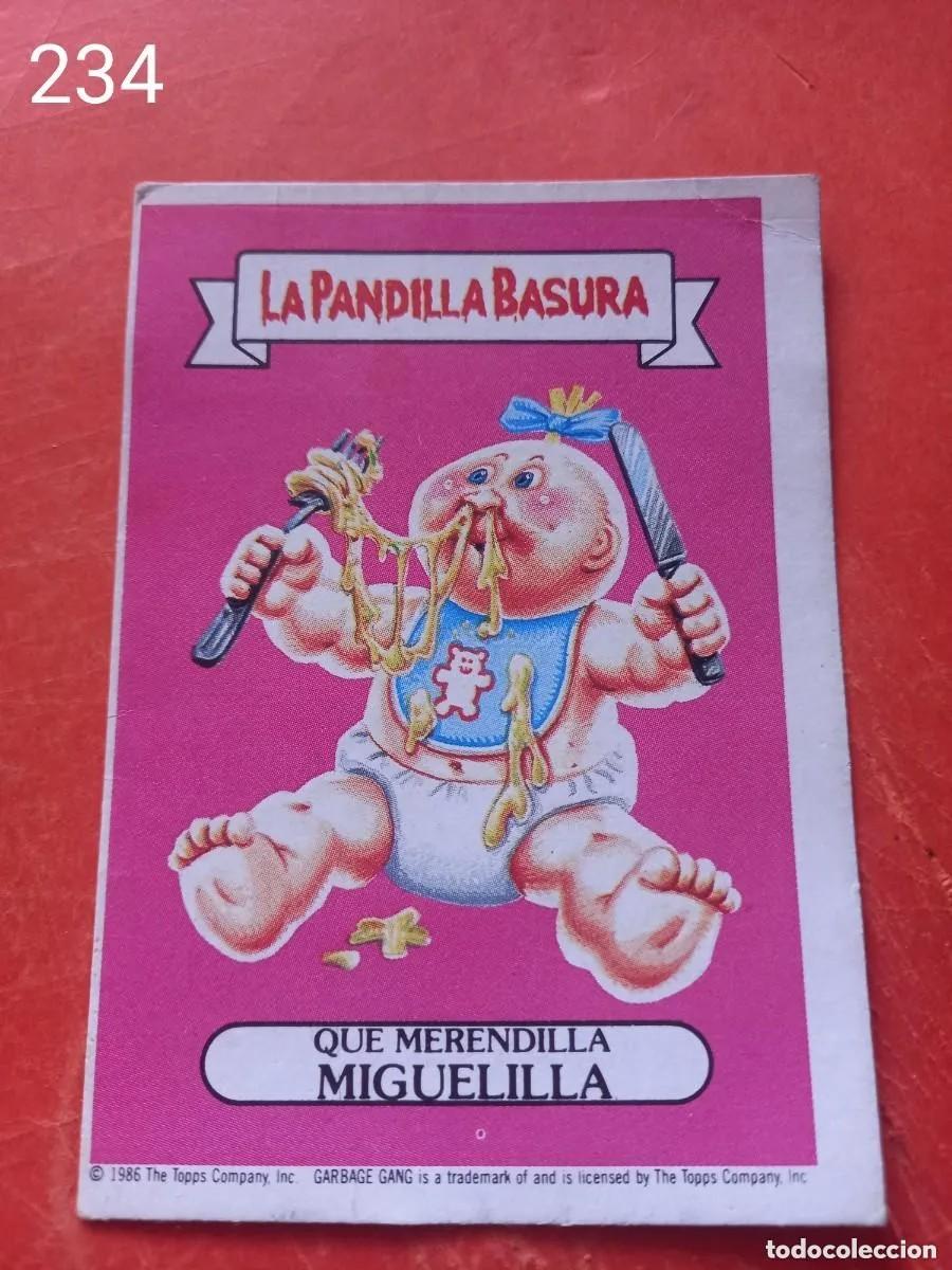 Coleccionismo cromos antiguos: Cromo n.234 la pandilla basura (album azul) sin pegar