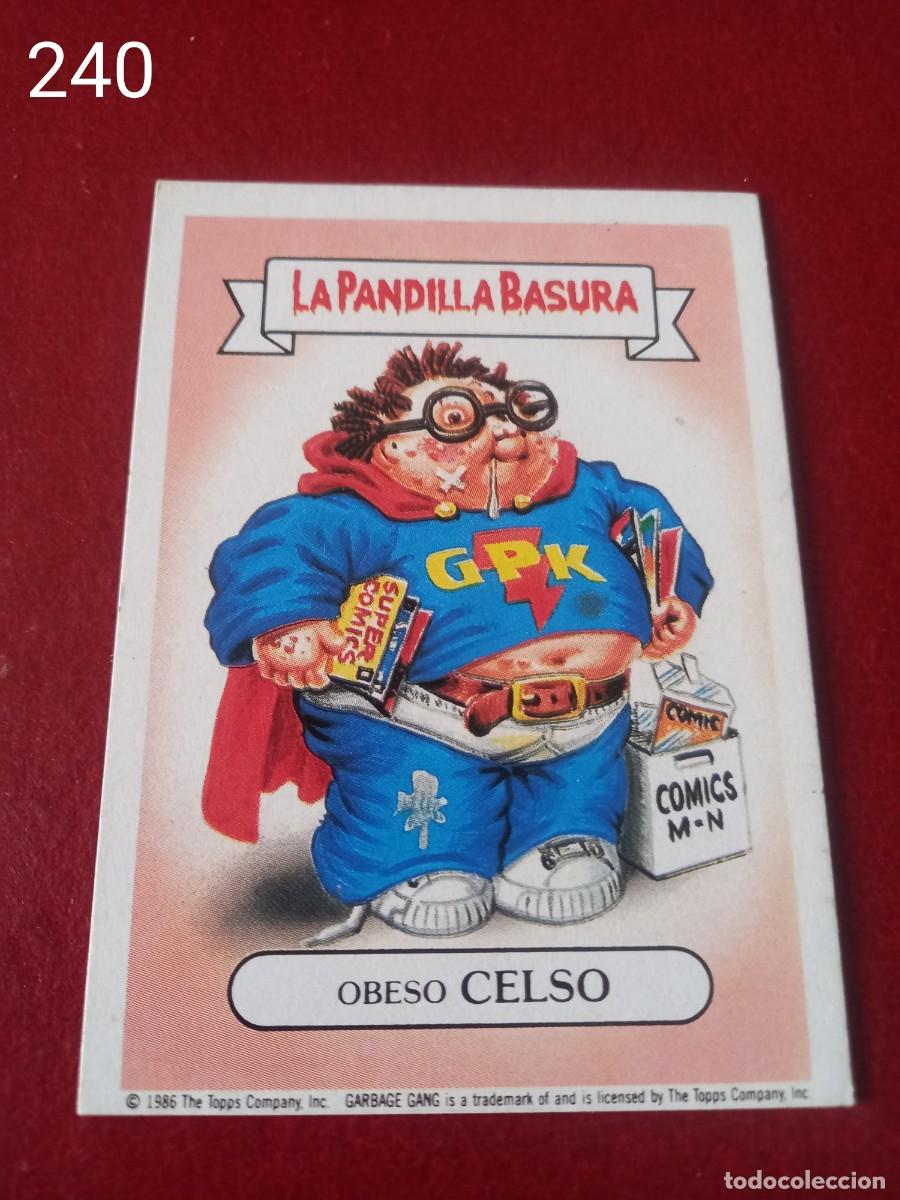 Coleccionismo cromos antiguos: Cromo n.240 la pandilla basura (album azul) sin pegar
