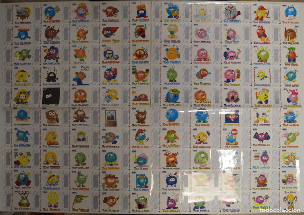 Coleccionismo cromos antiguos: COLECCI&Oacute;N COMPLETA CROMOS HELADOS MIKO TAS PLANCHA 1998 NO PANRICO NI BOLLYCAO TIPO TOI SIN RASCAR