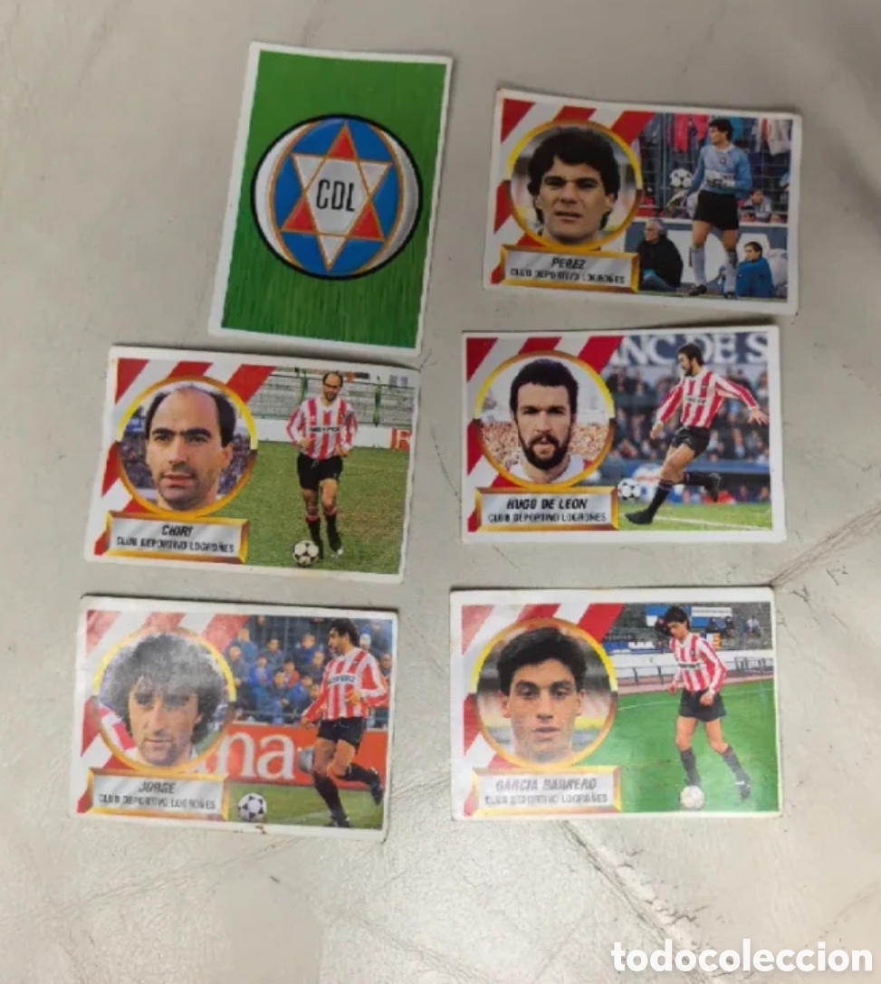 Coleccionismo cromos antiguos: Cromos club deportivo logro&ntilde;&eacute;s liga 88 89 ediciones este