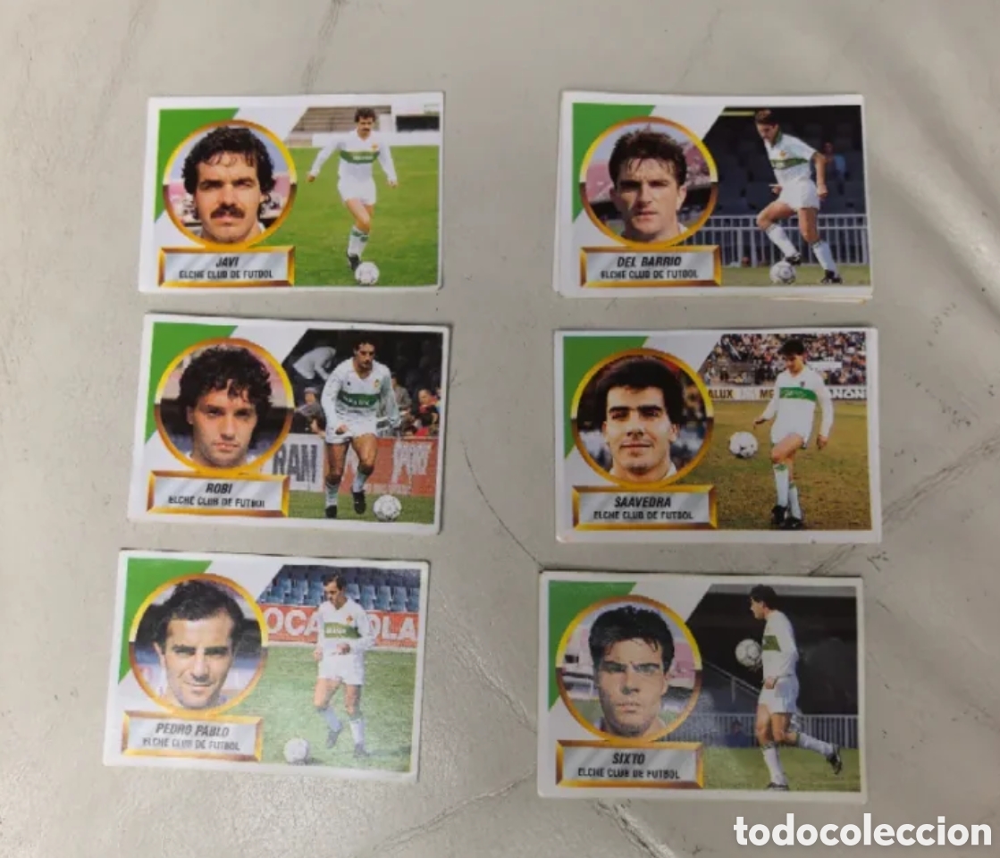 Coleccionismo cromos antiguos: Cromos Elche club de f&uacute;tbol liga 88 89 ediciones este