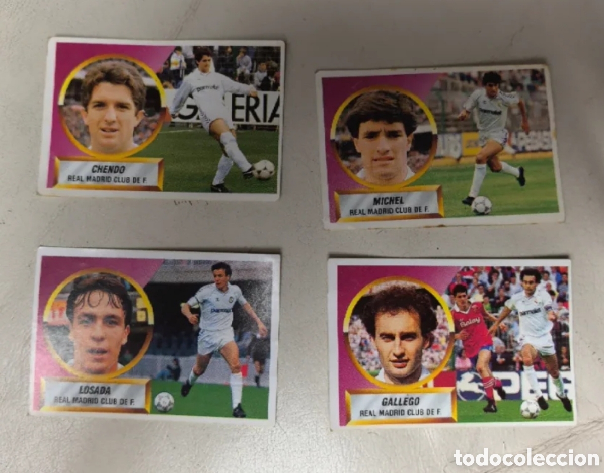 Coleccionismo cromos antiguos: Cromos Real Madrid Liga 88/89 ediciones este
