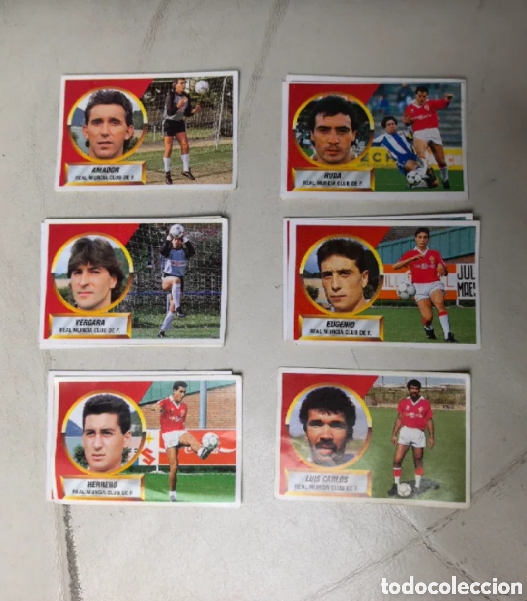 Coleccionismo cromos antiguos: Cromos Real Murcia Liga 88/89 ediciones este