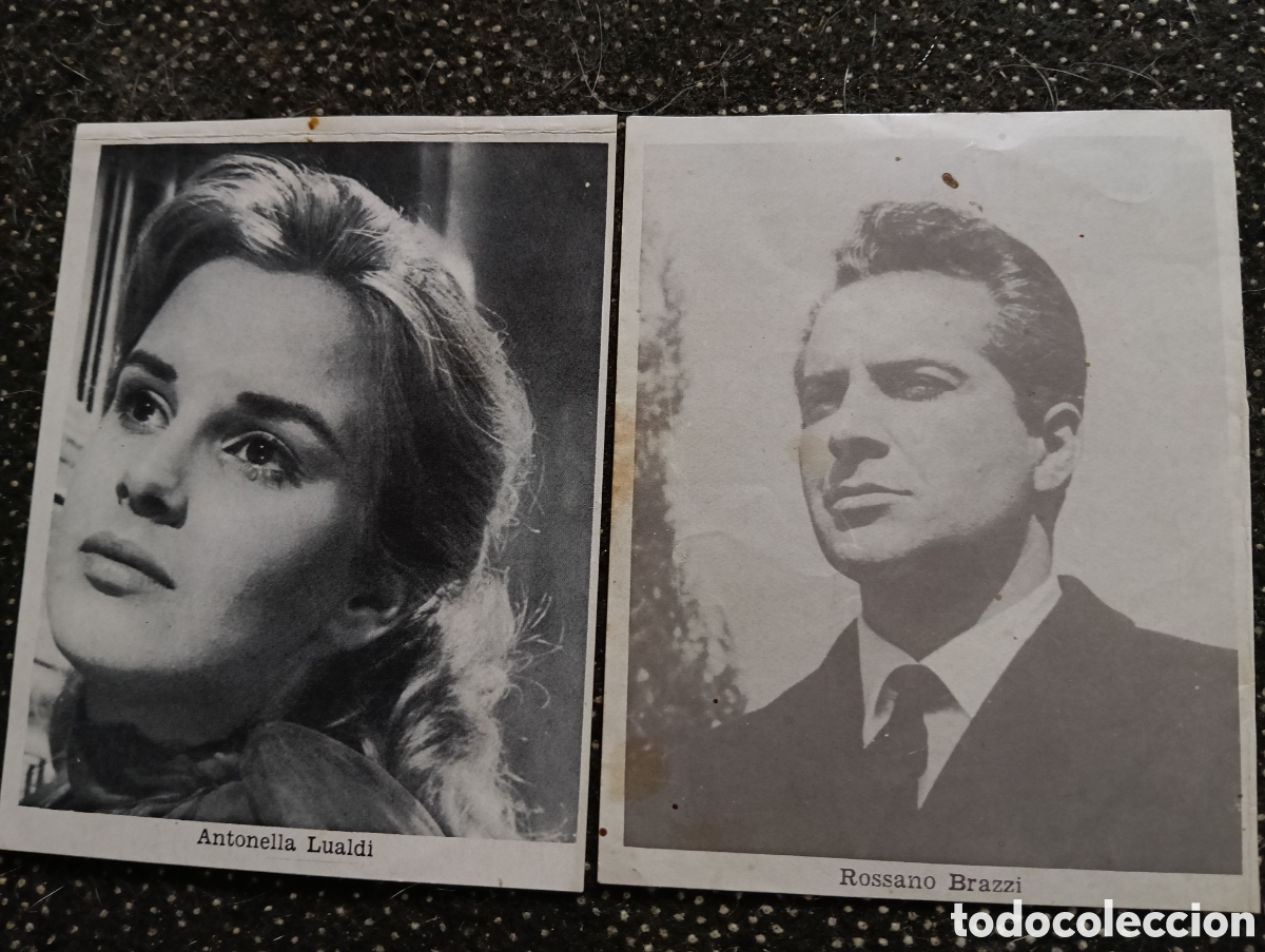 Coleccionismo cromos antiguos: Cromo ANTONELLA LUALDI en la pel&iacute;cula PERDONAME y ROSSANO BRAZZI en la pel&iacute;cula LA CONDESA DESCALZA.