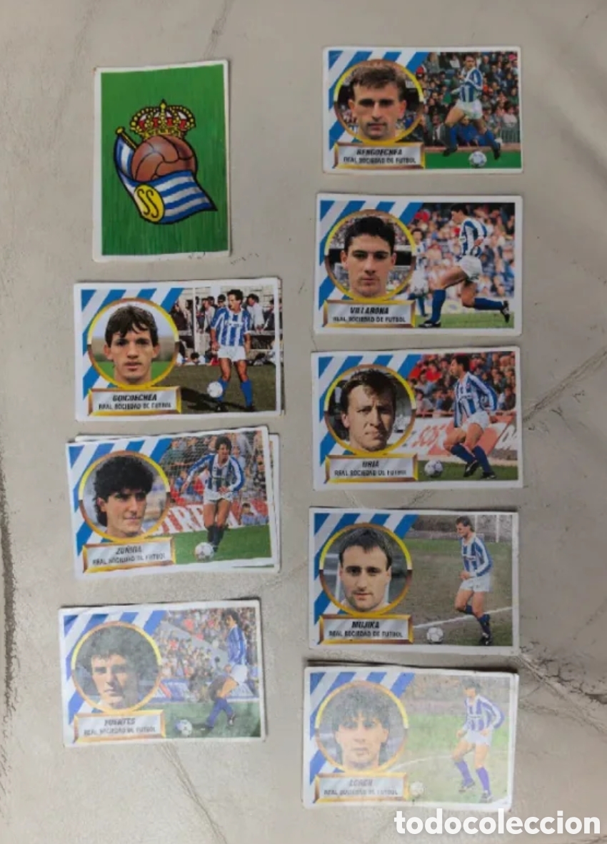 Coleccionismo cromos antiguos: Cromos Real Sociedad Liga 88/89 ediciones este