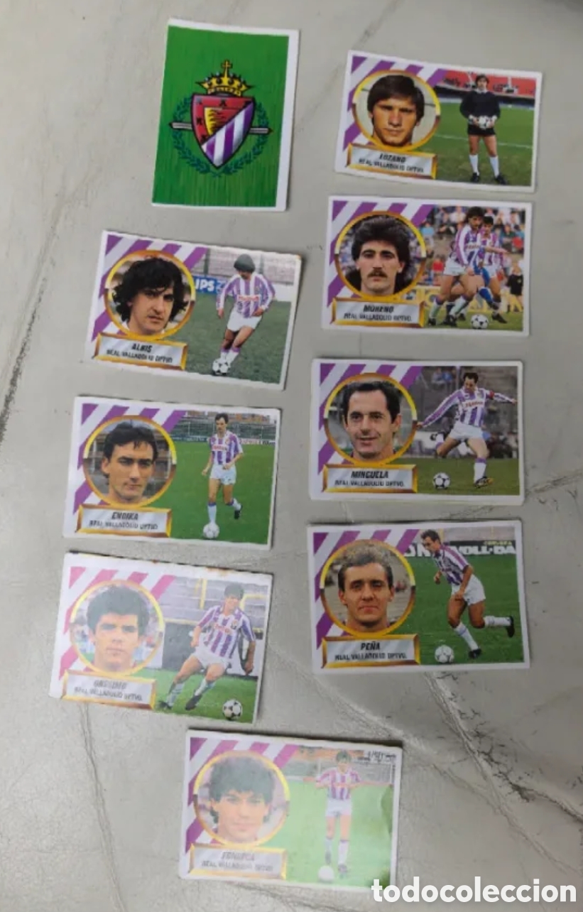 Coleccionismo cromos antiguos: Cromos F&uacute;tbol Real Valladolid Liga 88/89