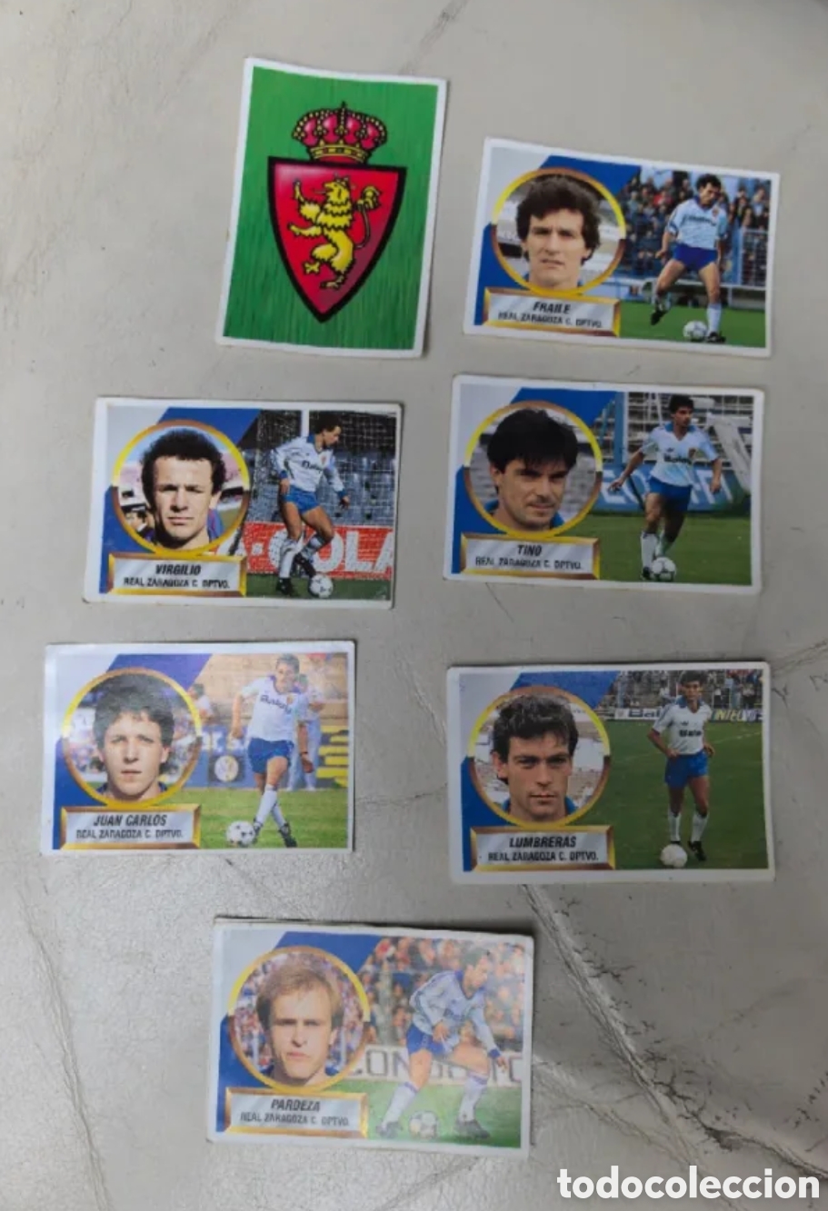 Coleccionismo cromos antiguos: Cromos Real Zaragoza Liga 88/89