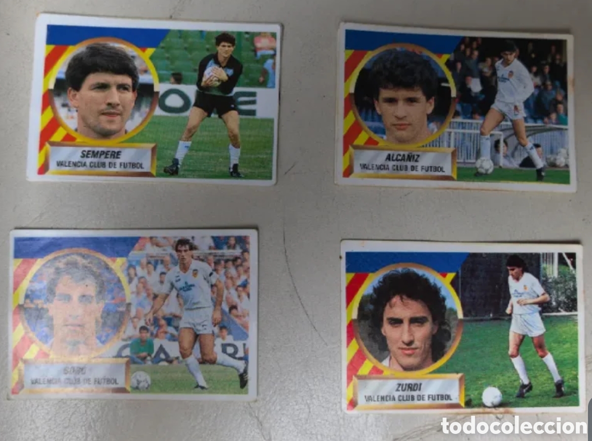 Coleccionismo cromos antiguos: Cromo Futbol Valencia CF Liga 88 89 ediciones este