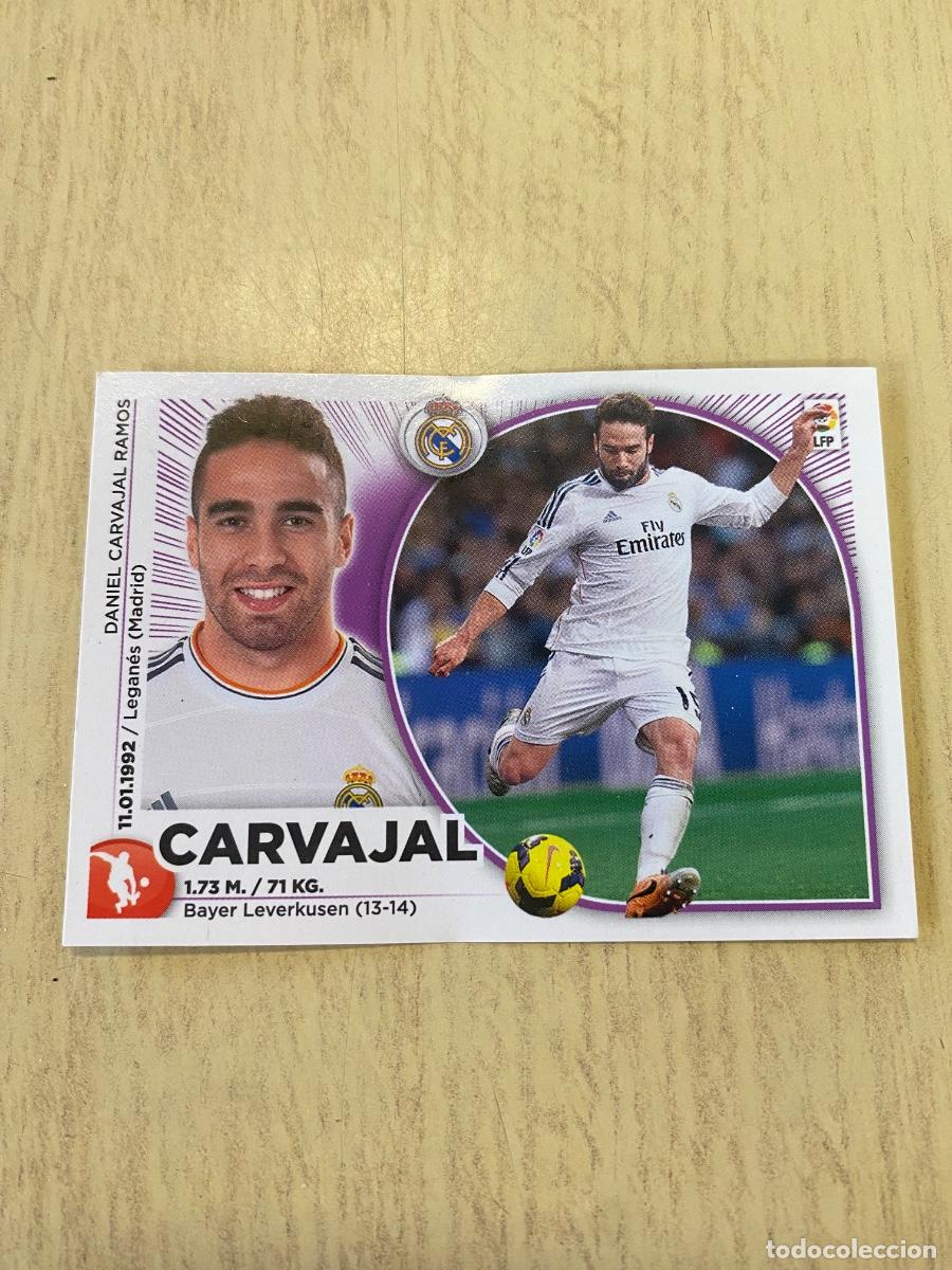Coleccionismo cromos antiguos: Cromos sin pegar liga BBVA 2014-15 Carvajal n4