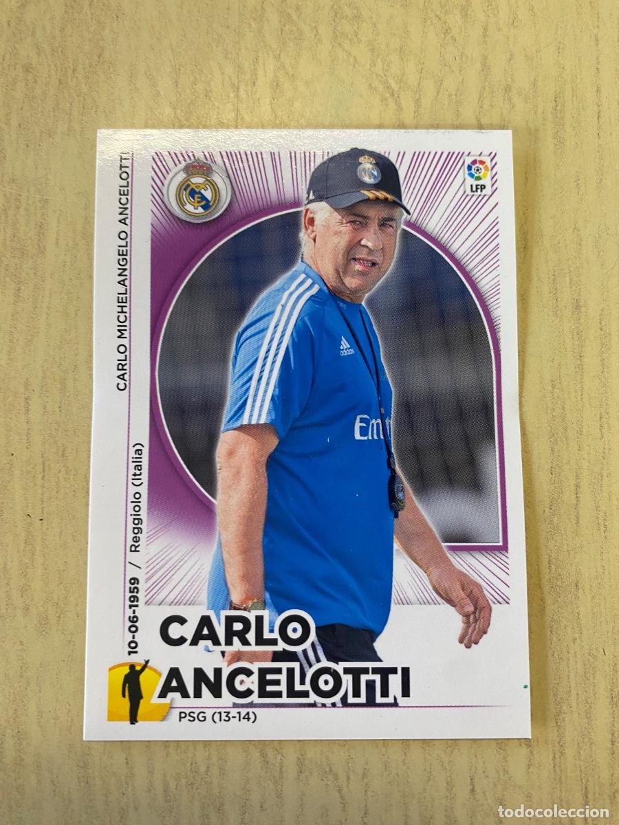 Coleccionismo cromos antiguos: Cromos sin pegar liga BBVA 2014-15 entrenadores Ancelotti