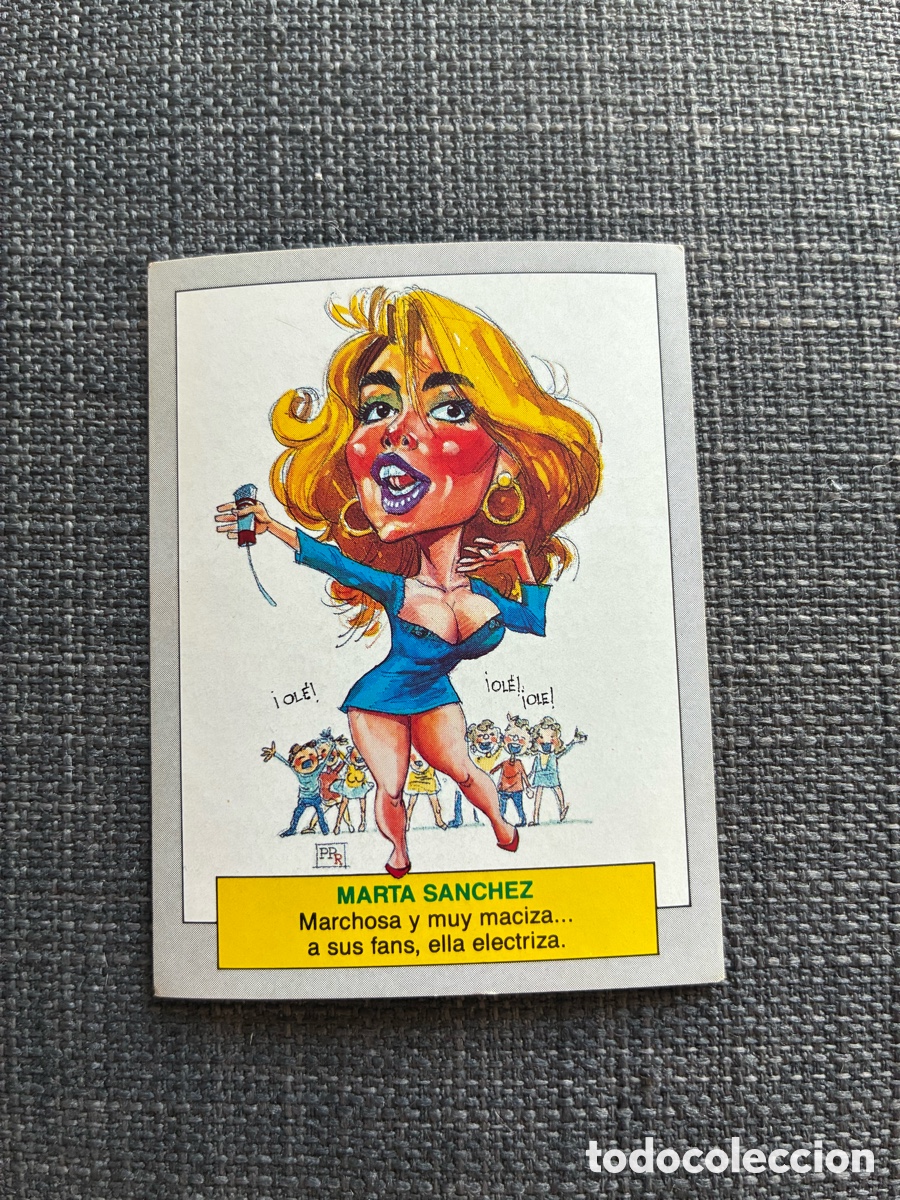 Coleccionismo cromos antiguos: Cromo de Miriam D&iacute;az Aroca, Marta S&aacute;nchez, Bibi Andersen y Leticia Sabater