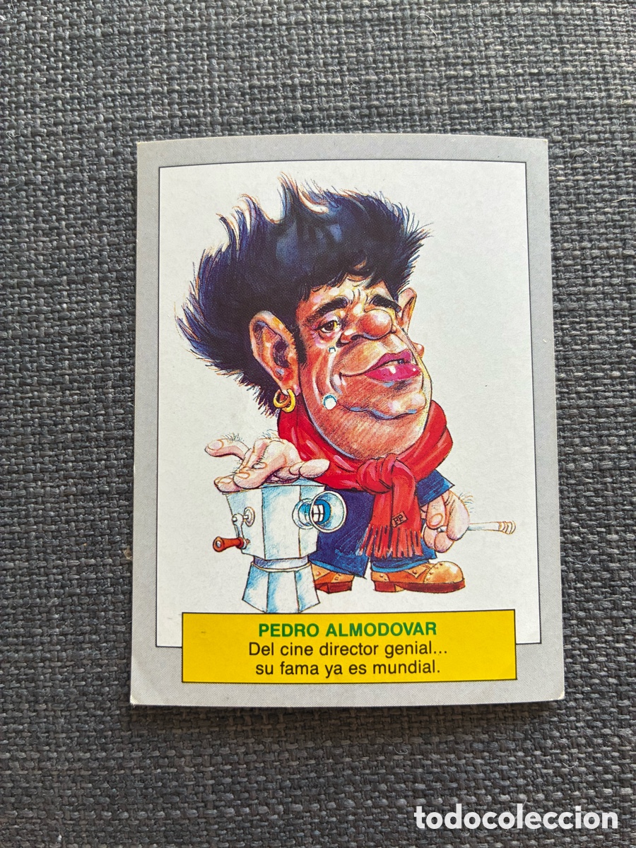 Coleccionismo cromos antiguos: Cromo Carmen Maura y Pedro Almod&oacute;var