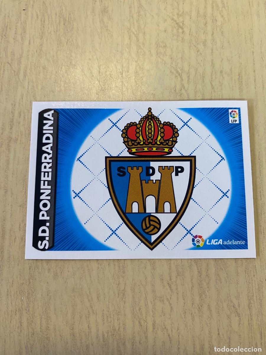 Coleccionismo cromos antiguos: Cromos sin pegar liga BBVA 2014-15 escudos Ponferradina