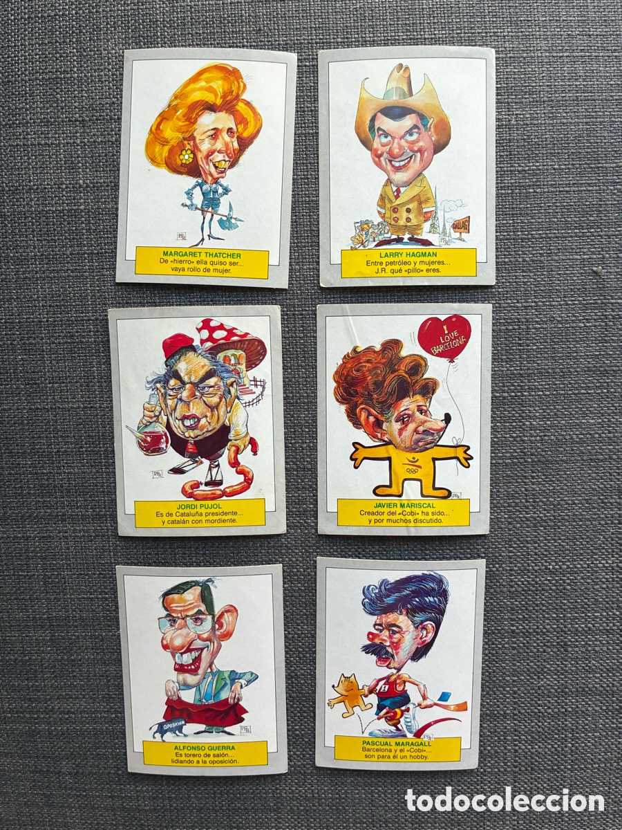 Coleccionismo cromos antiguos: Caricatura pol&iacute;ticos, realeza, escritores&hellip;