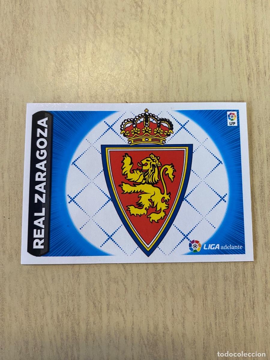 Coleccionismo cromos antiguos: Cromos sin pegar liga BBVA 2014-15 Escudos R.Zaragoza