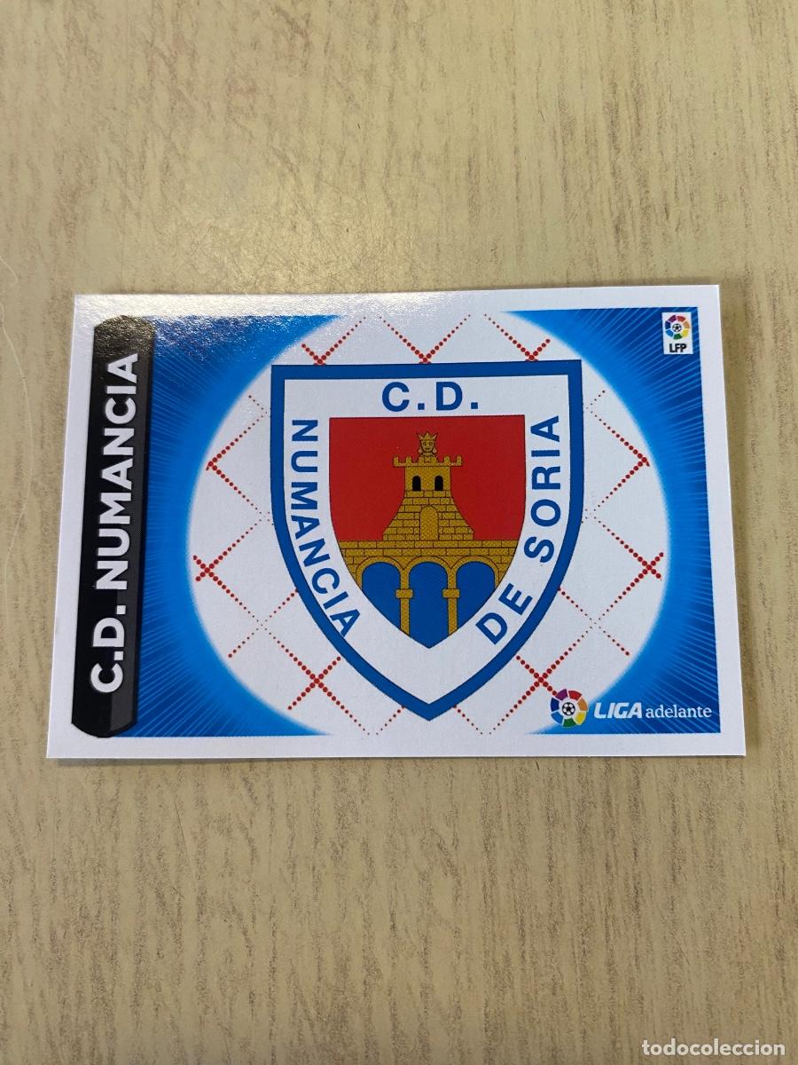 Coleccionismo cromos antiguos: Cromos sin pegar liga BBVA 2014-15 Escudos Numancia