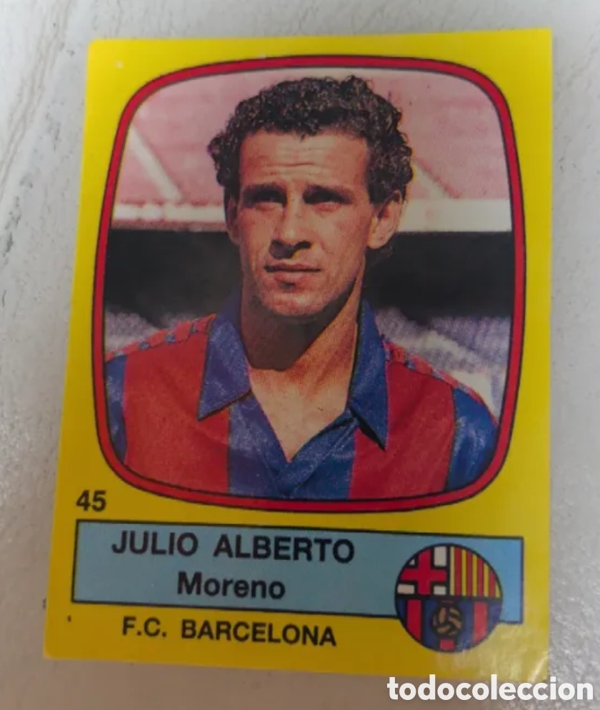 Coleccionismo cromos antiguos: Cromo Julio Alberto Moreno F.C. Barcelona 89