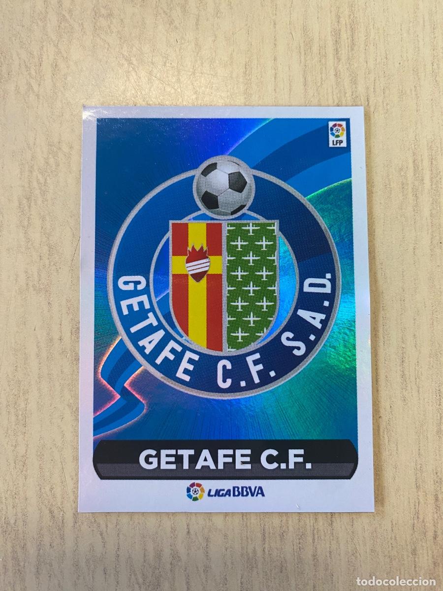 Coleccionismo cromos antiguos: Cromos sin pegar liga BBVA 2014-15 Escudos Getafe