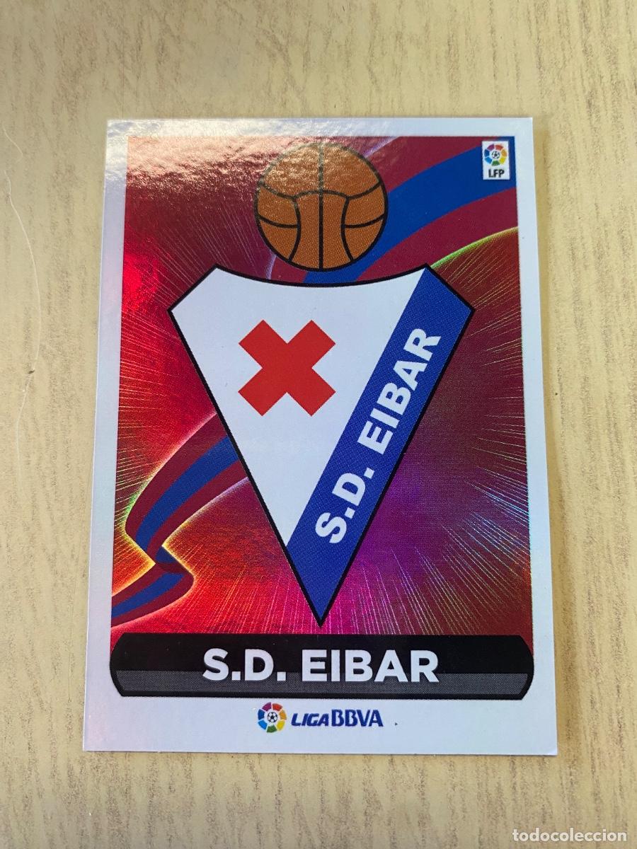 Coleccionismo cromos antiguos: Cromos sin pegar liga BBVA 2014-15 Escudos Eibar