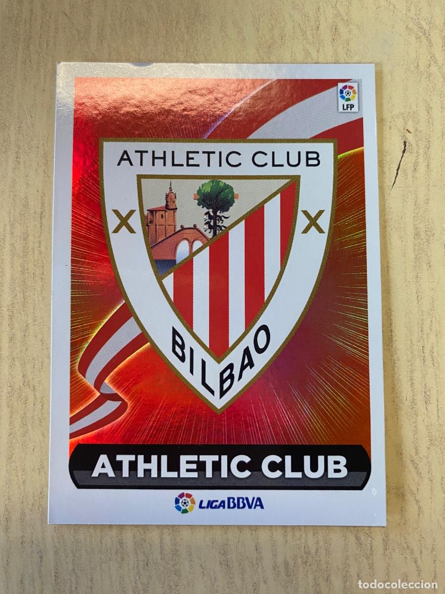 Coleccionismo cromos antiguos: Cromos sin pegar liga BBVA 2014-15 Escudos Athletic Club de Bilbao