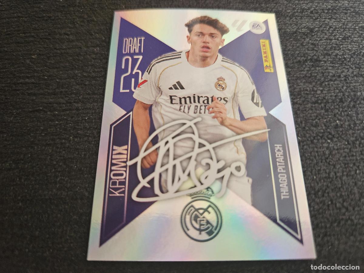 Coleccionismo cromos antiguos: LIGA ESTE 2026 2027 26 27 THIAGO PITARCH REAL MADRID DRAFT KROMIX 23 N&ordm; 22