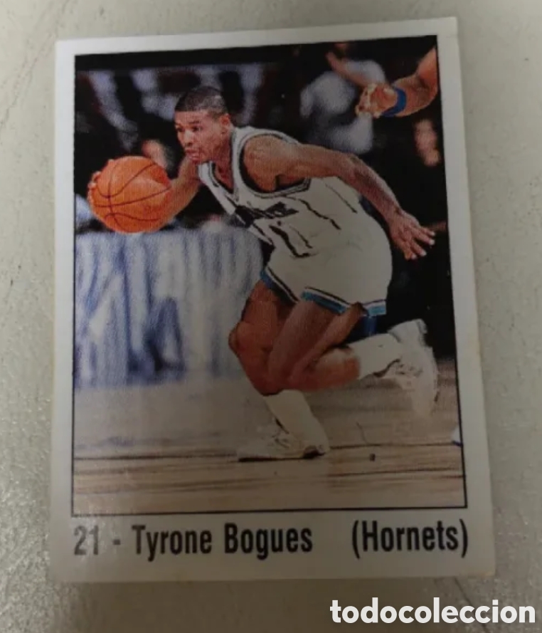 Coleccionismo cromos antiguos: Cromo Tyrone Bogues Hornets 21 Panini basket nba 89