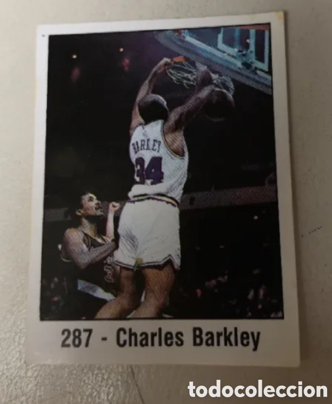 Coleccionismo cromos antiguos: Cromo Charles Barkley 287 Panini basket nba 89