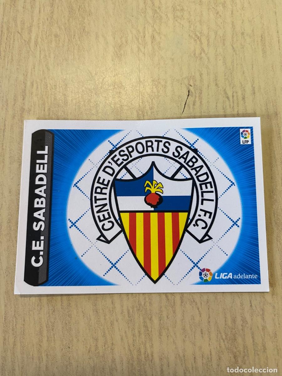 Coleccionismo cromos antiguos: Cromos sin pegar liga BBVA 2014-15 Escudos C.E.Sabadell