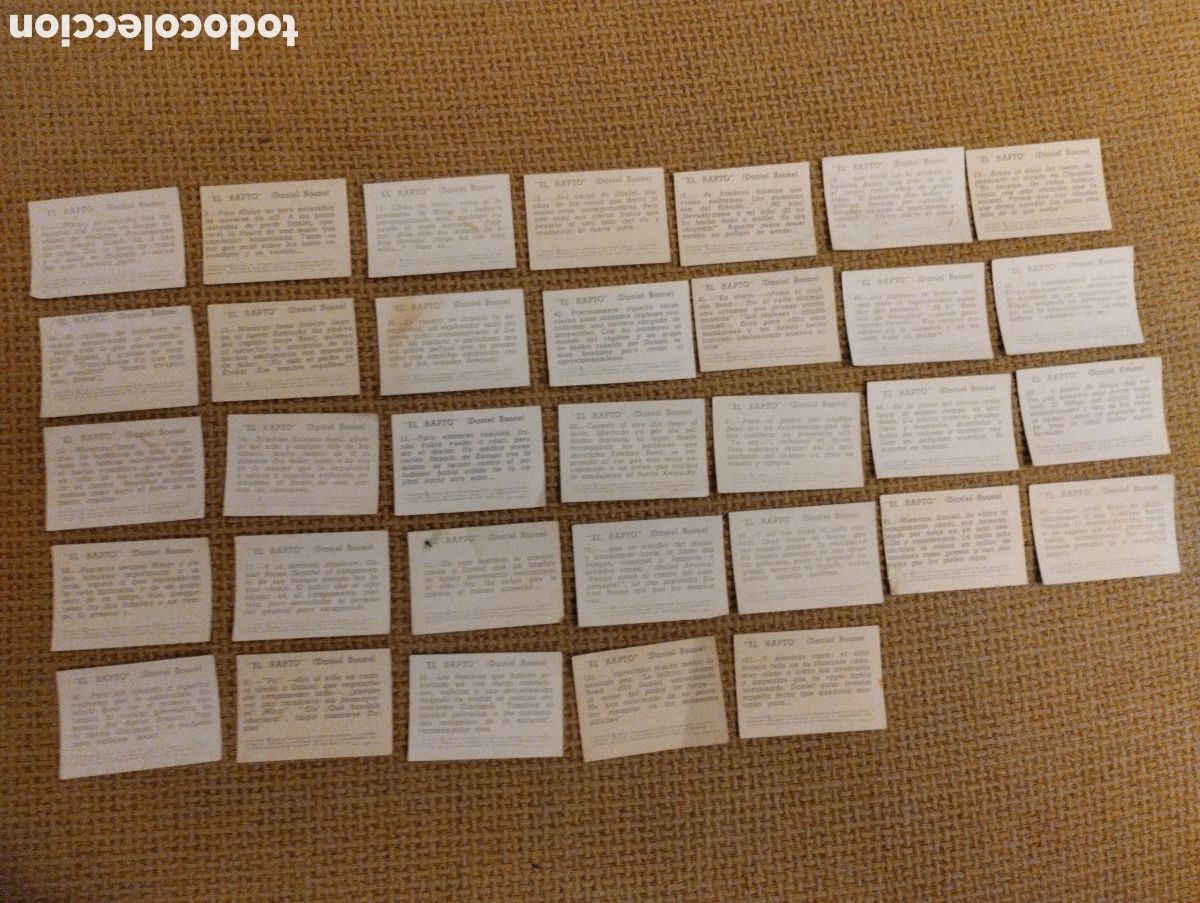 Coleccionismo cromos antiguos: Lote cromos antiguos El Rapto - Foto 2