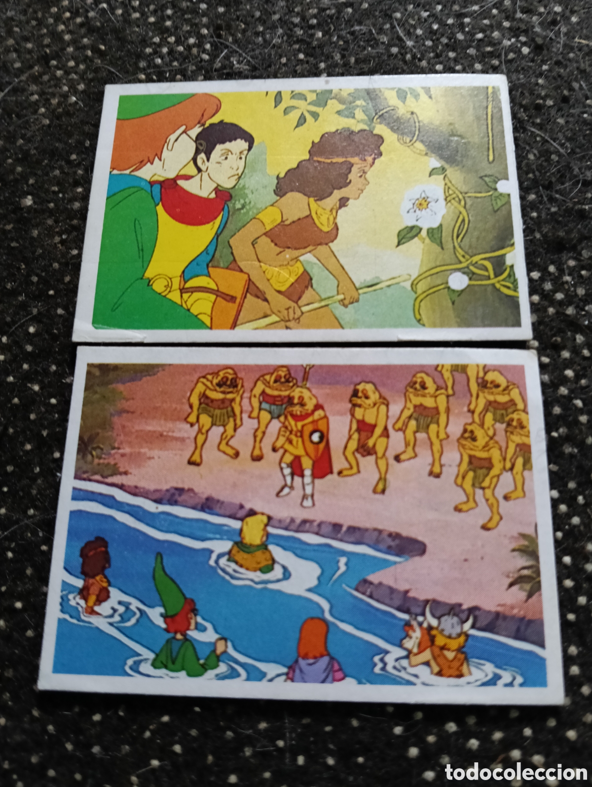 Coleccionismo cromos antiguos: 1985 2 cromos de Dragones y Mazmorras de Pacosa Dos