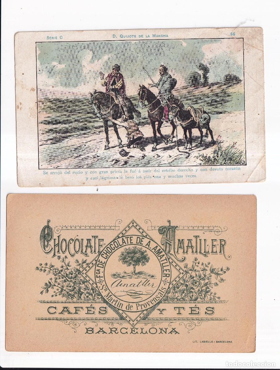 Coleccionismo cromos antiguos: D. QUIJOTE DE LA MANCHA : SERIA B. NUMERO 66 .- CHOCOLATE AMATLLER