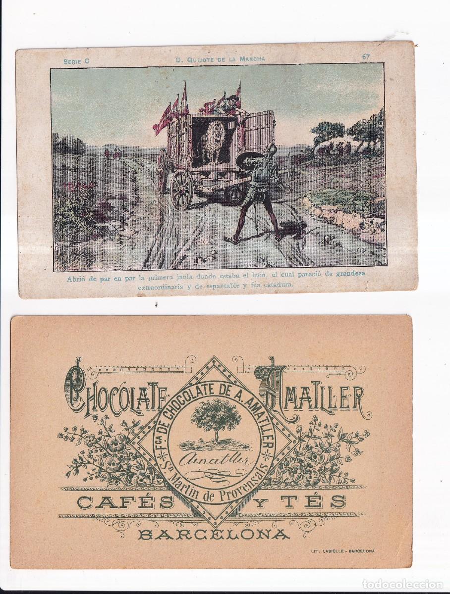 Coleccionismo cromos antiguos: D. QUIJOTE DE LA MANCHA : SERIA B. NUMERO 67 .- CHOCOLATE AMATLLER