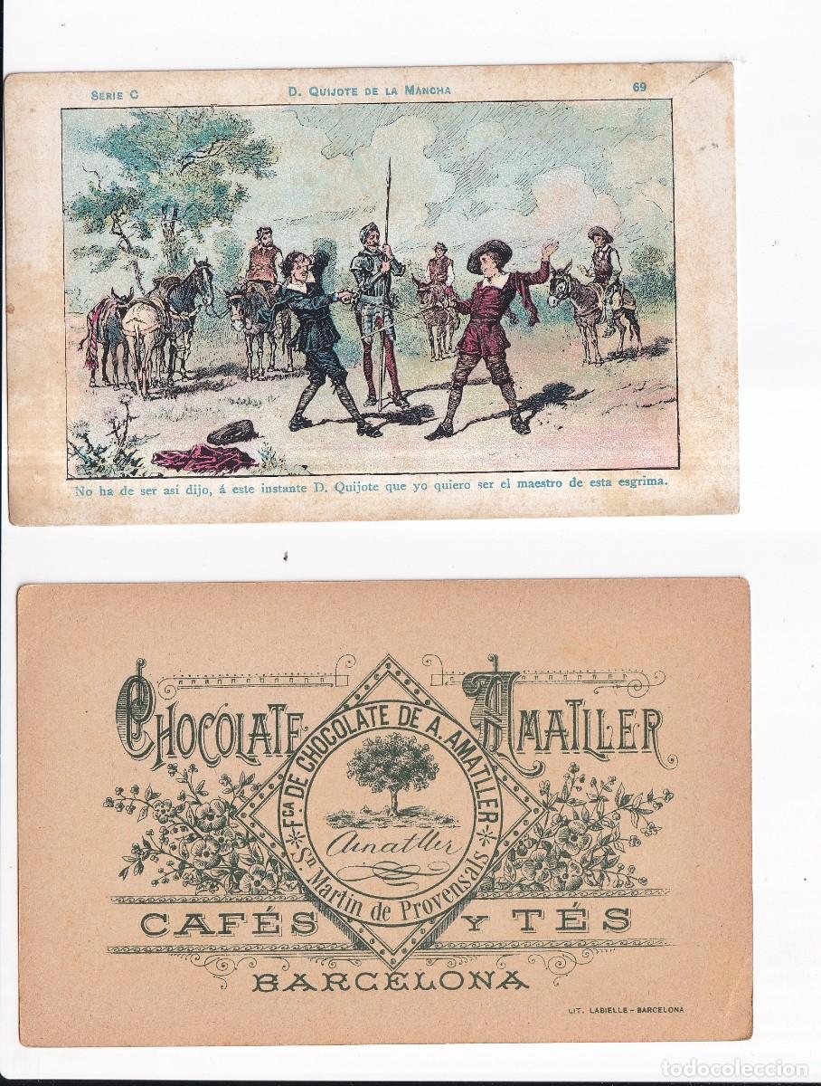 Coleccionismo cromos antiguos: D. QUIJOTE DE LA MANCHA : SERIA B. NUMERO 69 .- CHOCOLATE AMATLLER