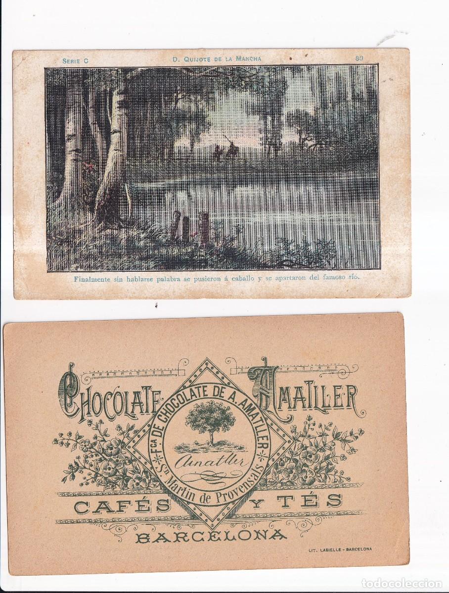 Coleccionismo cromos antiguos: D. QUIJOTE DE LA MANCHA : SERIA B. NUMERO 80 .- CHOCOLATE AMATLLER