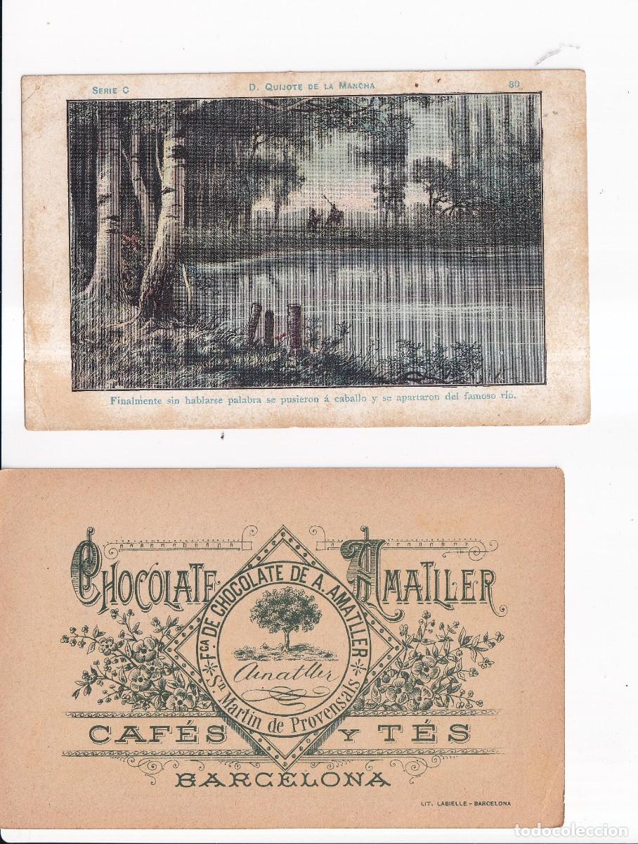 Coleccionismo cromos antiguos: D. QUIJOTE DE LA MANCHA : SERIE C. NUMERO 80 .- CHOCOLATE AMATLLER