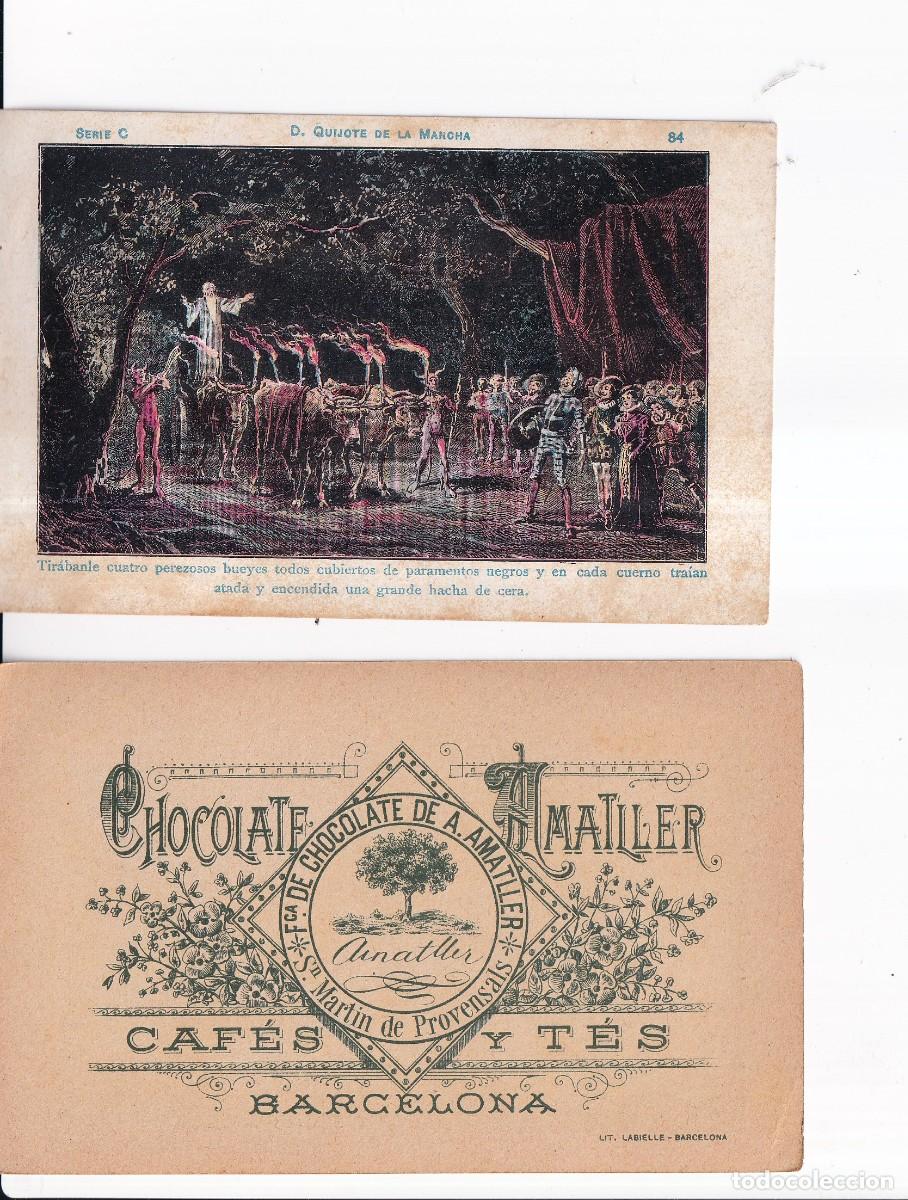 Coleccionismo cromos antiguos: D. QUIJOTE DE LA MANCHA : SERIE C. NUMERO 84 .- CHOCOLATE AMATLLER