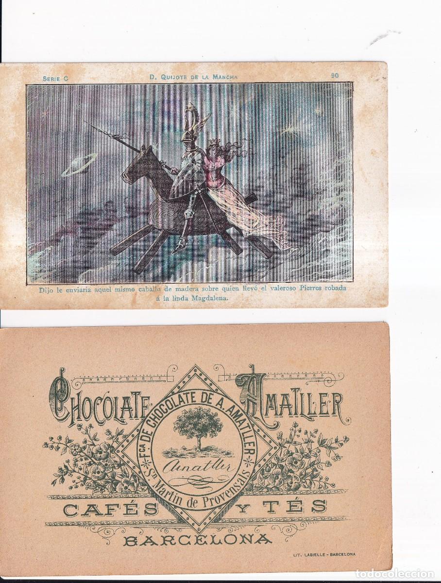 Coleccionismo cromos antiguos: D. QUIJOTE DE LA MANCHA : SERIE C. NUMERO 90 .- CHOCOLATE AMATLLER