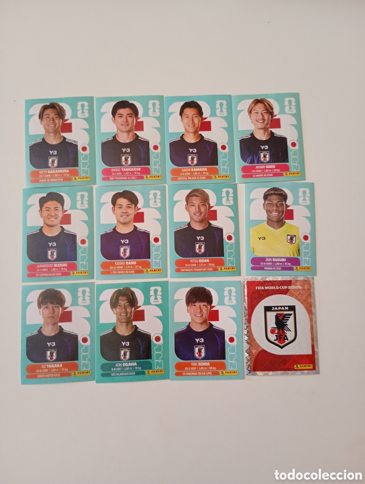 Coleccionismo cromos antiguos: lote cromos Jap&oacute;n mundial usa 2026 panini