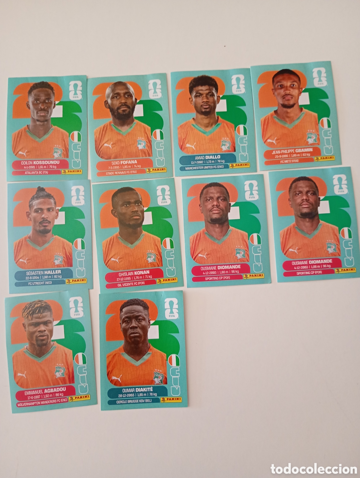 Coleccionismo cromos antiguos: lote cromos costa de marfil mundial usa 2026 panini