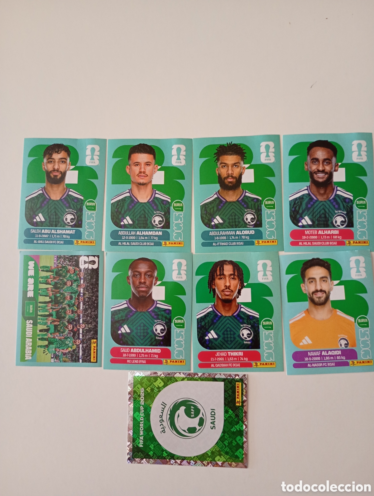 Coleccionismo cromos antiguos: lote cromos Arabia saudi mundial usa 2026 panini