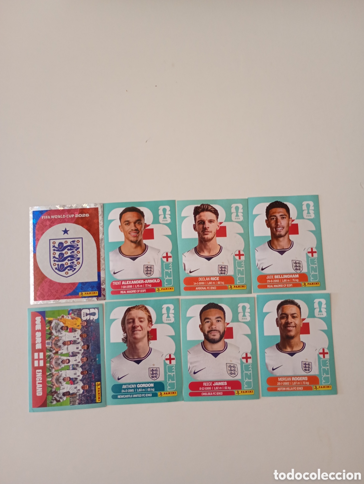 Coleccionismo cromos antiguos: lote cromos Inglaterra England mundial usa 2026 panini