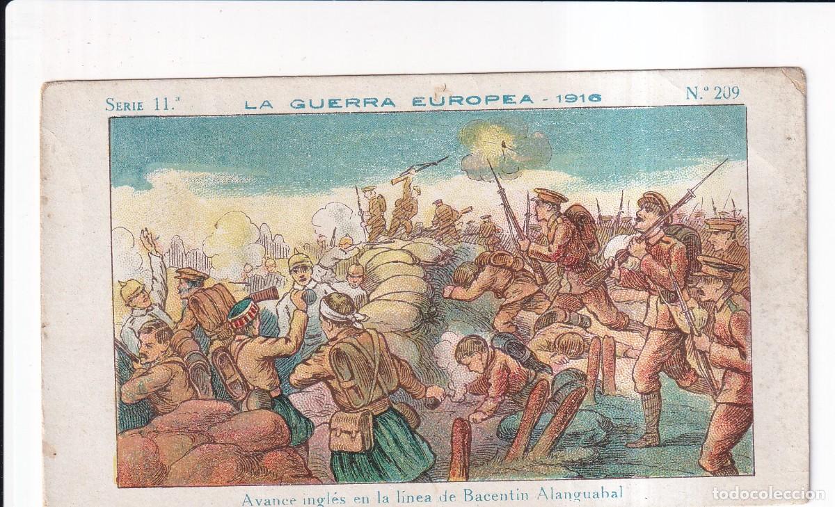Coleccionismo cromos antiguos: LA GUERRA EUROPEA 1916 : SERIE 11&ordm; .- NUMERO 209 .- CHOCOLATE AMATLER