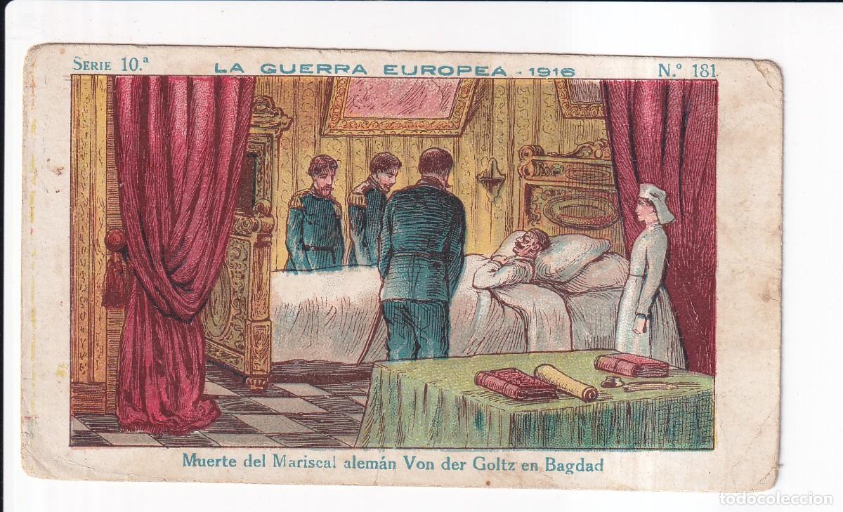 Coleccionismo cromos antiguos: LA GUERRA EUROPEA 1916 : SERIE 10&ordm; .- NUMERO 181 .- CHOCOLATE AMATLER