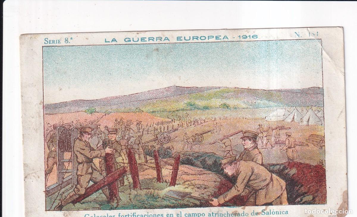 Coleccionismo cromos antiguos: LA GUERRA EUROPEA 1916 : SERIE 10&ordm; .- NUMERO 154 .- CHOCOLATE AMATLER