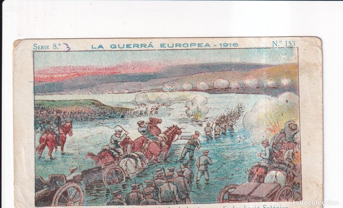 Coleccionismo cromos antiguos: LA GUERRA EUROPEA 1916 : SERIE 10&ordm; .- NUMERO 153 .- CHOCOLATE AMATLER