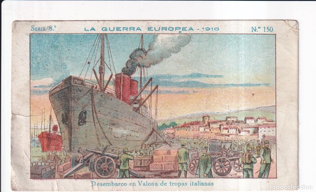 Coleccionismo cromos antiguos: LA GUERRA EUROPEA 1916 : SERIE 8&ordm; .- NUMERO 150 .- CHOCOLATE AMATLER