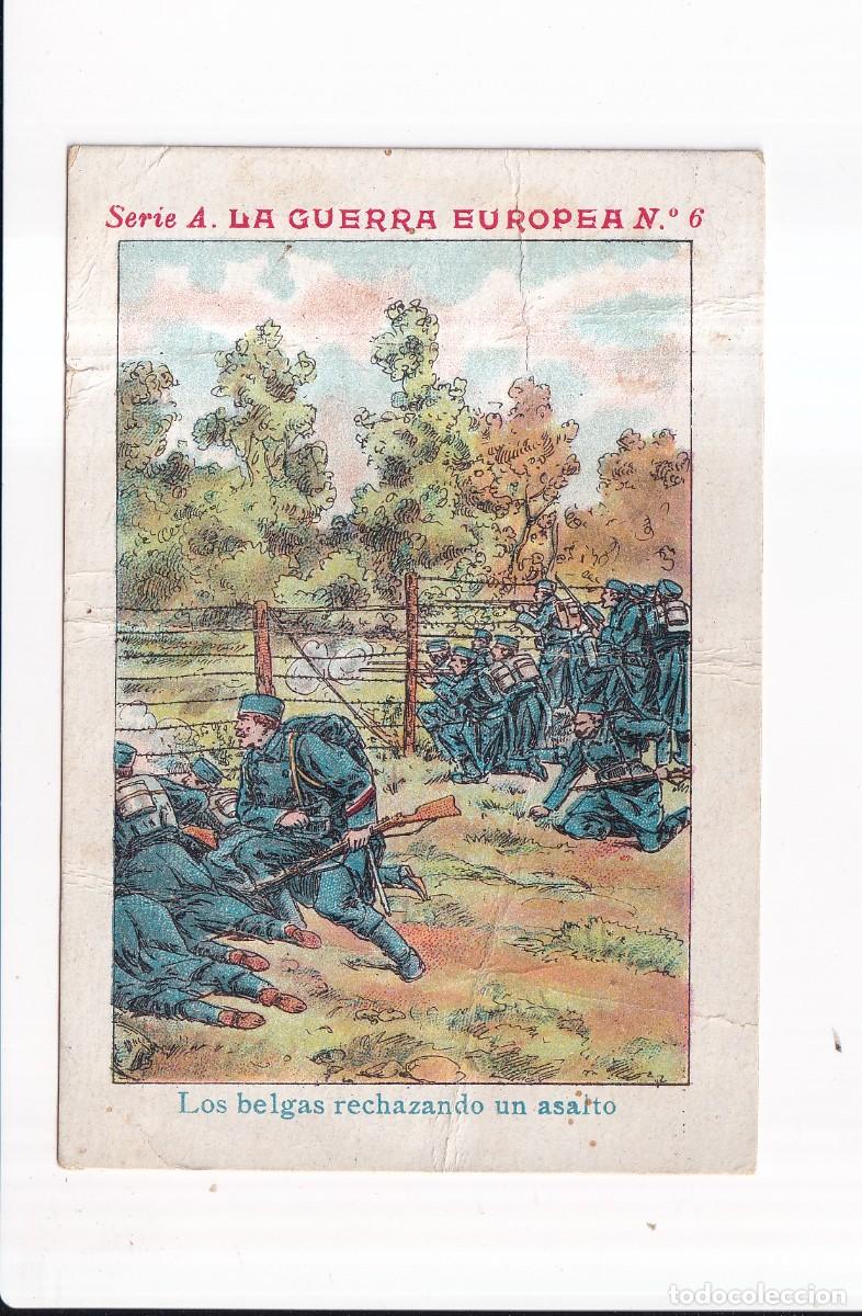 Collectionnisme Cartes &agrave; collectionner anciennes: LA GUERRA EUROPEA : SERIE A .- NUMERO 8 .- CHOCOLATE JUNCOSA